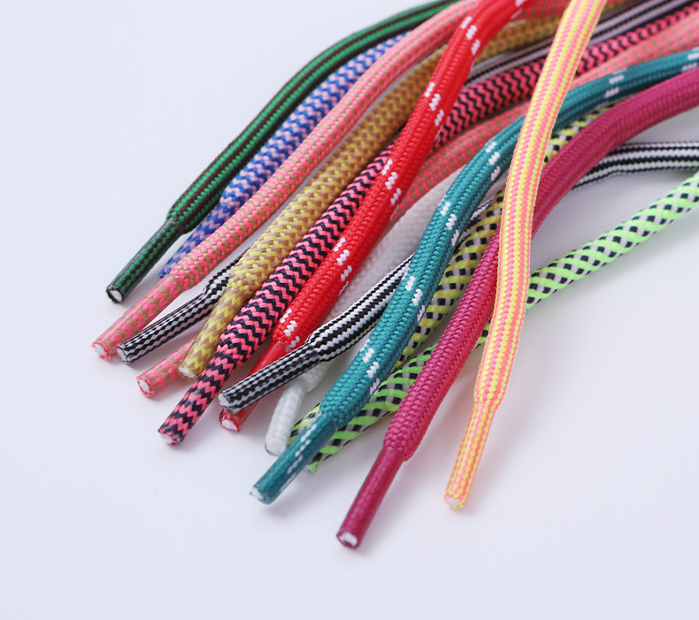 Polyester Drawstring Cord Braided Round Shape Custom Color For Hoodie