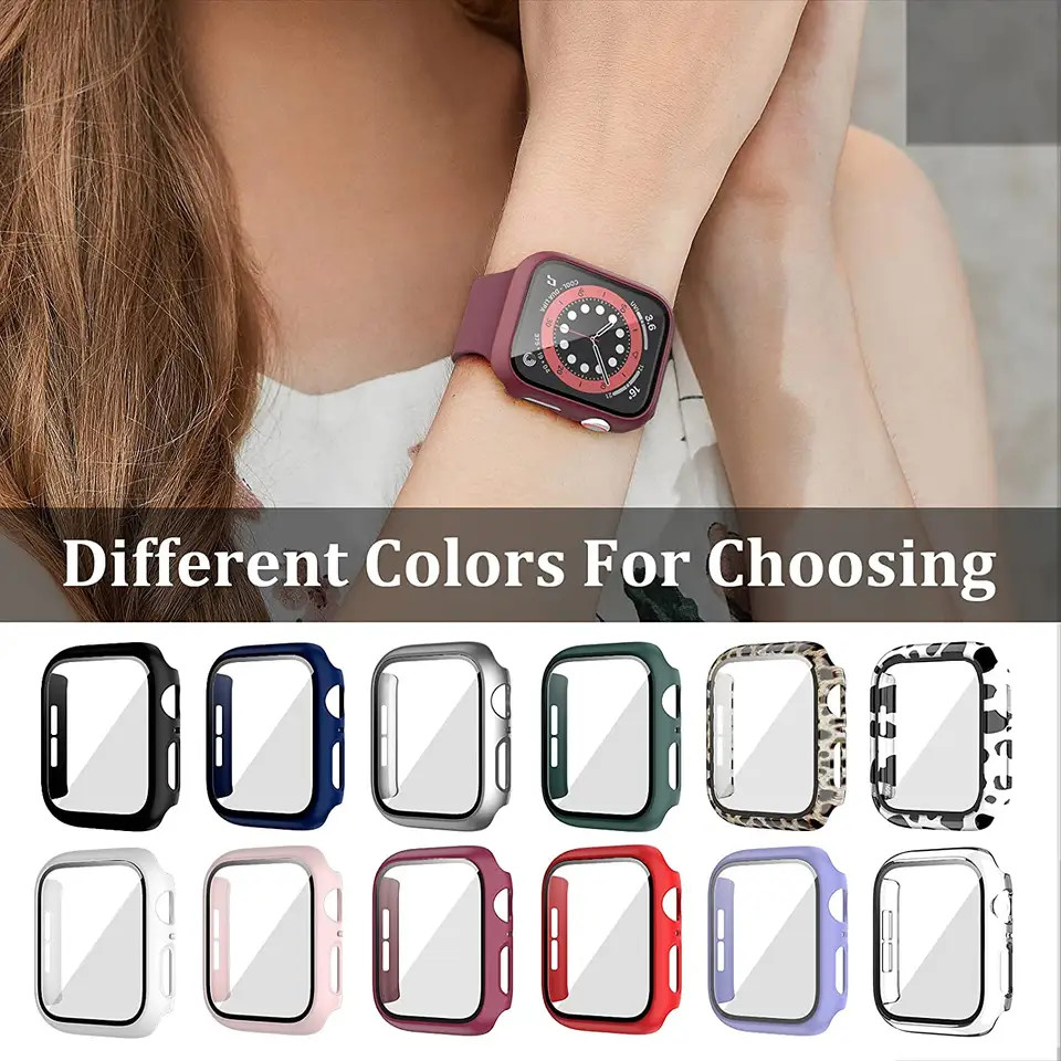 Anti Scratch Watch Screen Protector Case 42mm 44mm Hard Watch Face Protector