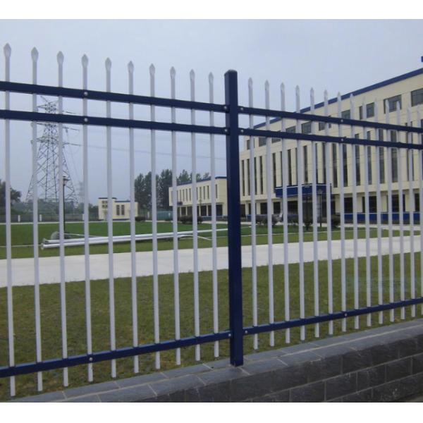 White Pvc Coated Square Post Welded Wire Garden Fence 6ft