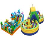 Fireproof Animal Kids Inflatable Bouncer 55mm PVC Material Digital Printing