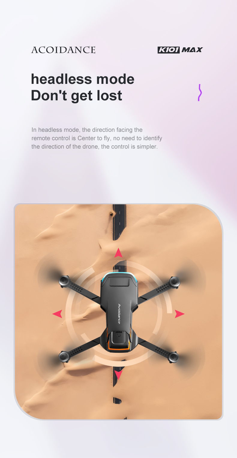 Long Distance Gps Drone Wifi Obstacle Avoidance Drone Toys For Kids Charging time 1 hour K101 Max Drone With Camera 4k