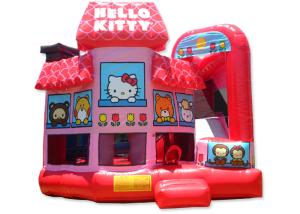 China Multi - Function Commercial Hello Kitty Inflatable Bounce House Combo Rentals wholesale