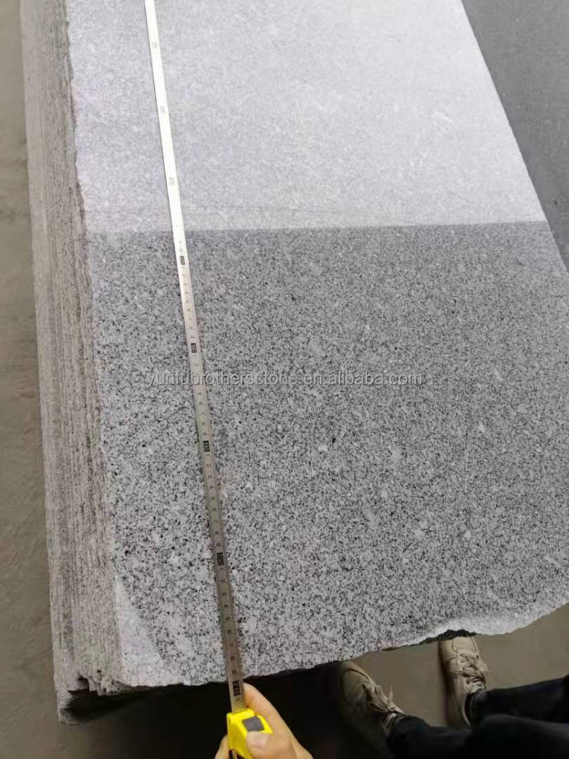 Natural Granite Flooring Stone Modern Design Cut-to-Size Straight Floating Stairs