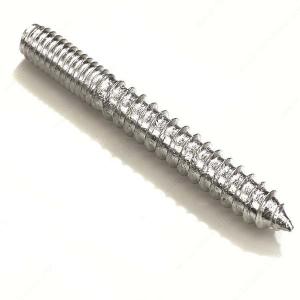 China Threaded Stud Bolts M6 Threaded Hanger Bolt Metal Wood Dowel Screw High Strength Stainless Steel Double End wholesale