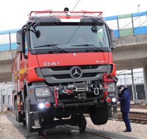 China Heavy Chassis Dual Purpose Railroad Fire Truck Rail System Water Tank Fire 1435mm For Rail wholesale