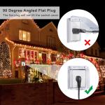 Outdoor Waterproof Extension Cord 3 Prong AC Outlet NEMA Male To 3 Female 515R