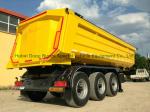 Rear Dump Truck Trailer, Tipper Semi Trailer 3 Axles Rear Tipper Semi Trailer