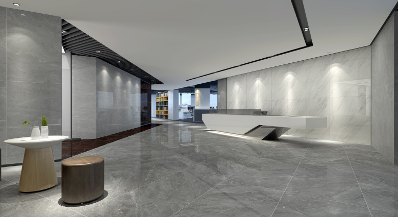 White And Black 750x1500 Living Room Porcelain Floor Tile