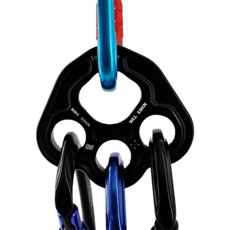 Versatile Multi-Hole Force Distribution Plate Climbing Gear Anchor Point Equipment