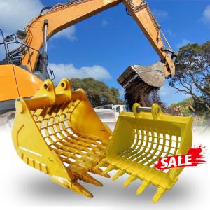 China Metal Nm400 Sieve Excavator Skeleton Bucket With 0.8 Cbm Volumn wholesale