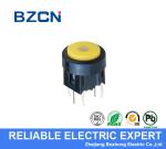 White Cap Button Illuminated Tactile Switch 50mA Rating Momentary Operation​