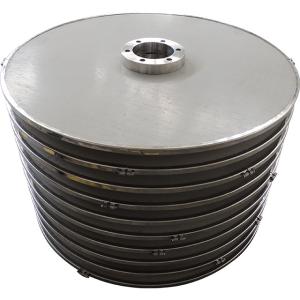 China SS904L Chemical Sintered Disc Filter , Silver 20 micron Leaf Disc Filter wholesale