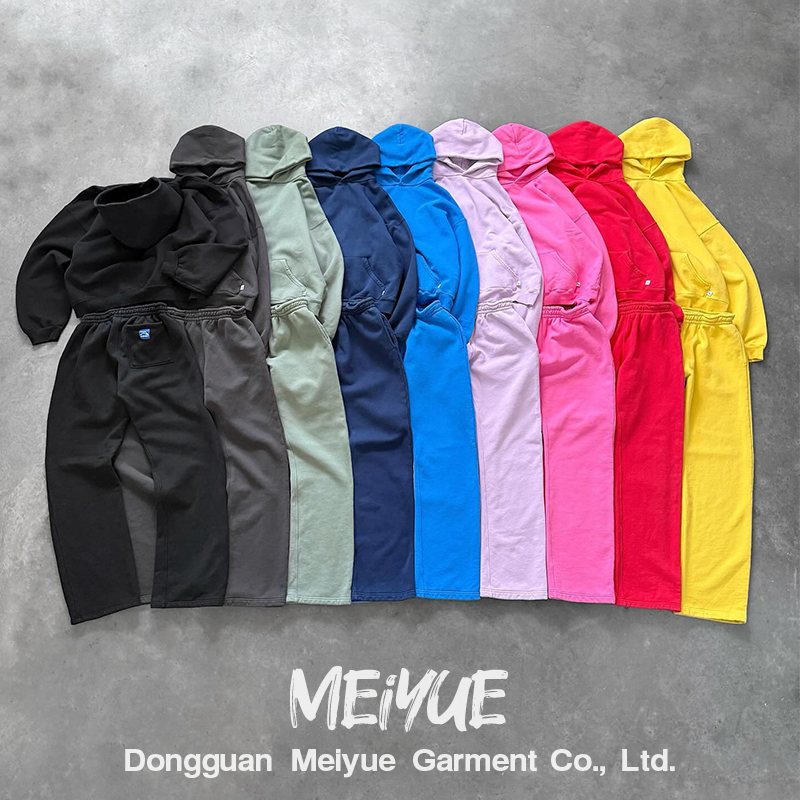 Custom Blank Zip up Plain Pullover Hoodie Joggers Baggy Sweatpants and Hoodie Set Jogging Suits Sweatsuit Tracksuits for Men