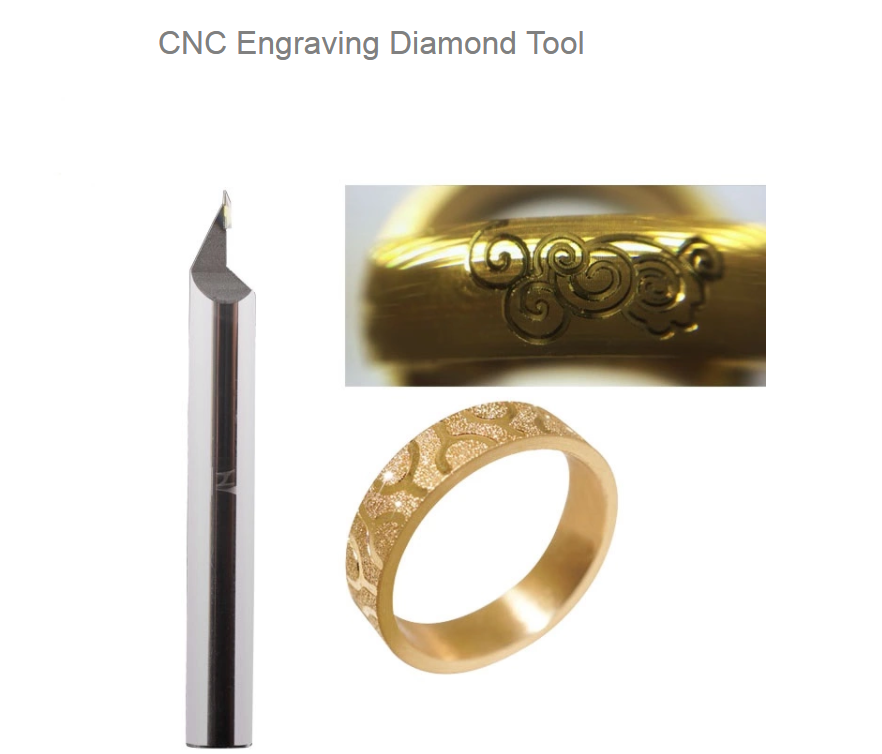 SS304 Shank ND CVD Diamond Engraving Tools