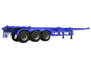 China Q345B Skeleton Container Semi Trailer 40000kg Truck Trailer Chassis wholesale