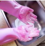 Nonallergic Waterproof Silicone Dishwashing Gloves