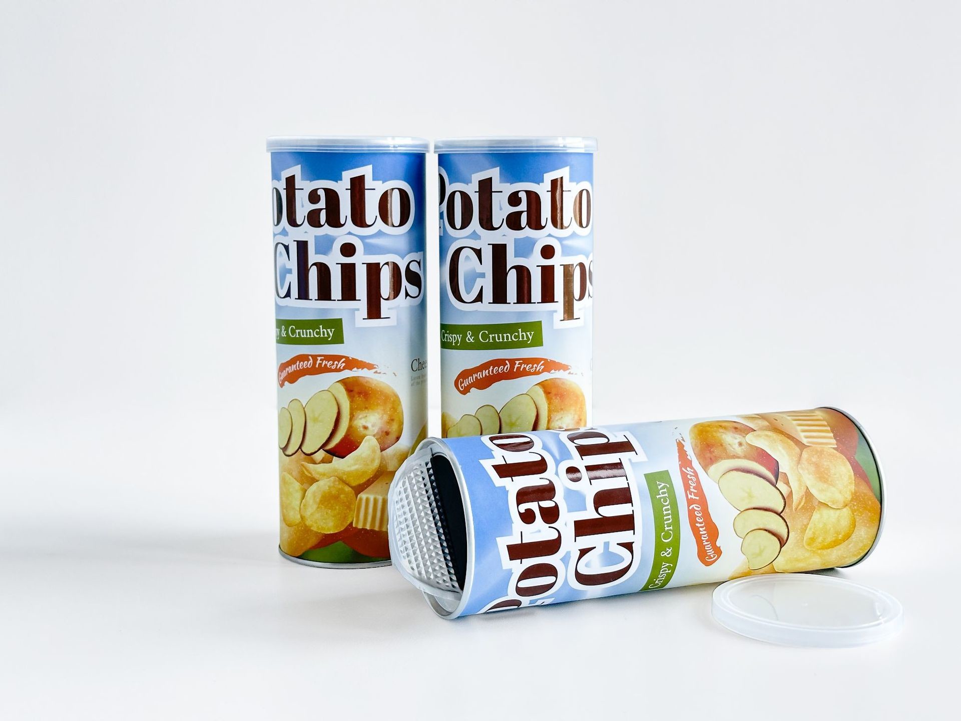Eco Friendly Custom Potato Chip Food Paper Tube Packaging With Express Shipment And Customizable Design
