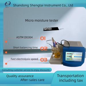 China SH103 Trace Moisture Meter GBT11133 Double Circuit Balance Titration wholesale