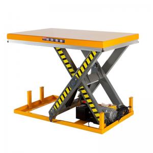 China Scissor Type Heavy Duty Electro Hydraulic Lift Work Table 1m Height wholesale