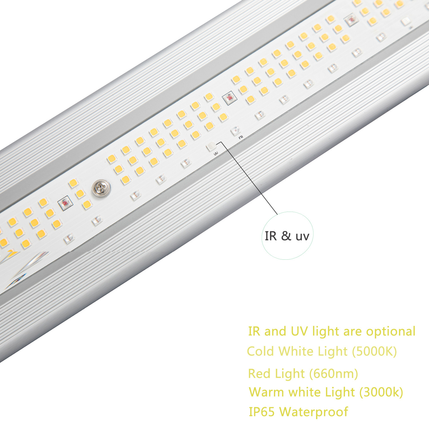 Waterproof Outdoor Dimming Grow Lights IP65 2.8umol/J 1000W For Plant