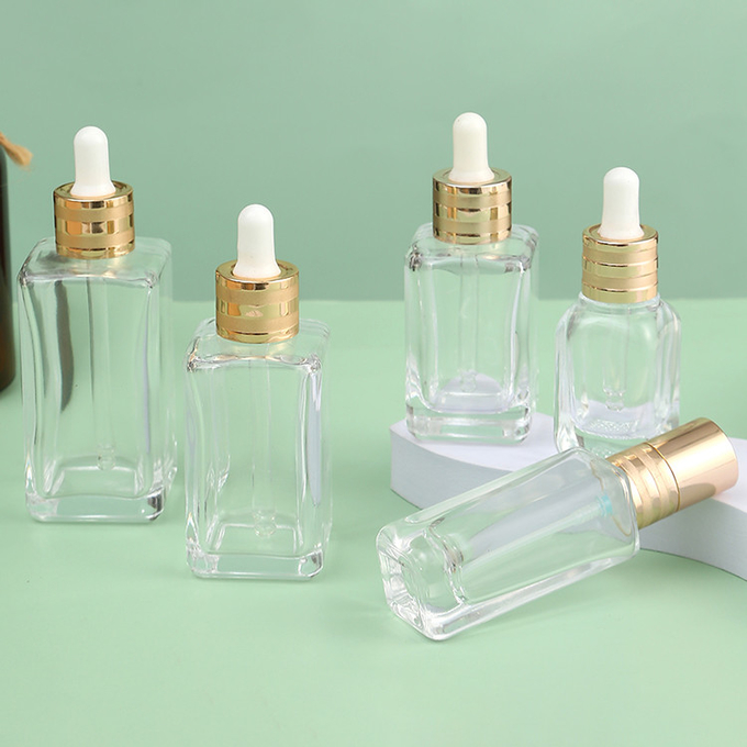 Clear Essential Oil Empty Glass Dropper Bottles 5ml 10ml 15ml