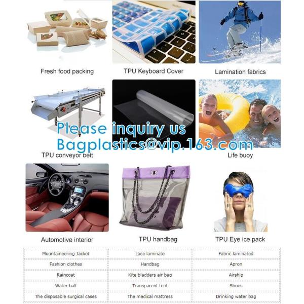 Eco Friendly Biodegradable customized Super Transparent TPU Film sheet colored breathable anti-static flame retardant