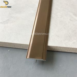 China Flooring T Shaped Transition Strip Polish Rose Red 20mm Width ODM wholesale