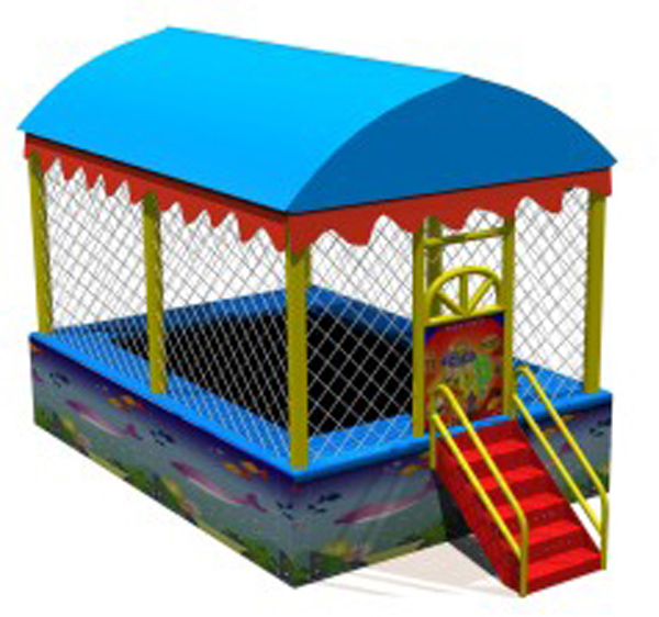 Children Mobile Bungee Trampoline 6.25 * 2.46 * 2.3 Meter ROHS Approved