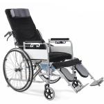 Extra Wide 24" 200kg Lightweight Foldable Wheelchair Aluminum Alloy