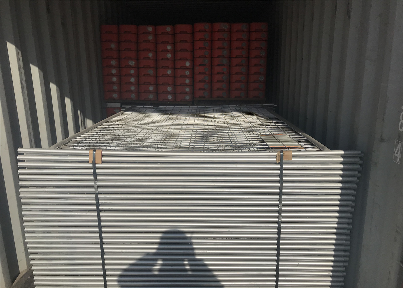 10 Foot Chain Link Fence Panels / Temporary Security Fencing Anti Corrosion