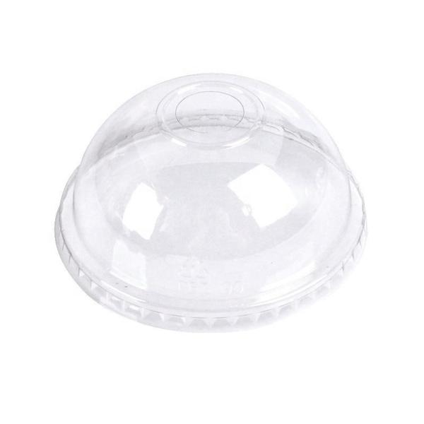 Food Grade PET PLA Plastic Arch Dome Cup Lids Disposable Biodegradable