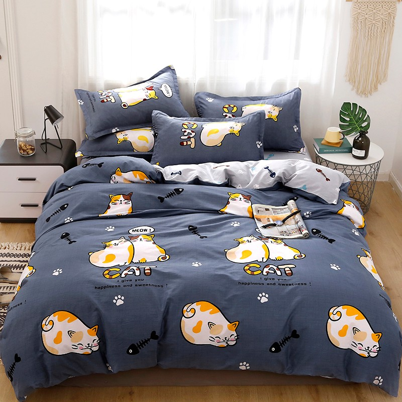 3d Game Handle Printed Home Bed Sheet Comforter Set Bedding 3 Pcs in Solid Pattern Type