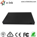Black Fiber Optic Switch 12 10G SFP+ Fiber ports + 8 10/100/1000M Copper RJ45