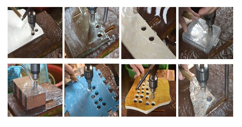 Diamond Drill Bit Set Vacuum Brazed Diamond Drilling Core Bits Drills Hole Saw Hole Cutter For Porcelain Marble