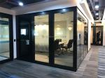 High Durability Clear Movable Glass Partition Walls Sound Insulation
