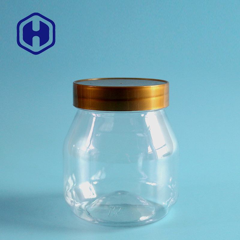 Disposable Sealable Screw Lid Plastic Packaging Jar 11oz For Children Babies Food Supplements