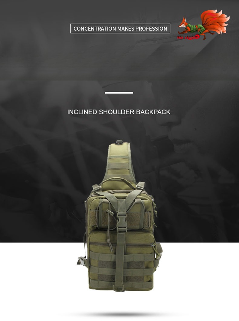 Multicolor Molle Shoulder Backpack With Design And Multi-Function For Outdoor Training