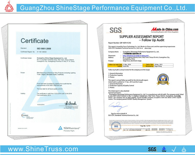 Heavy Duty Aluminum Portable Assemble Stage for Performance Event