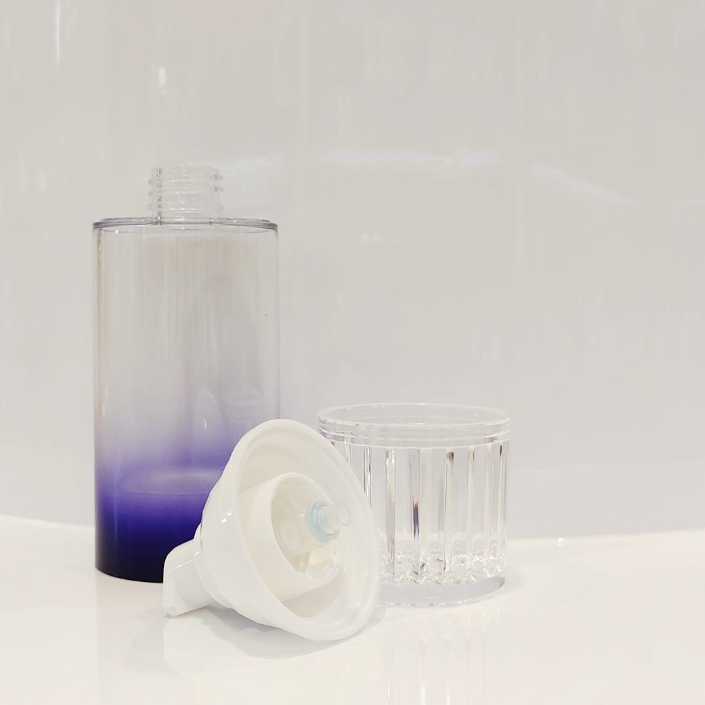 Eco-friendly Airless Pump Spray Bottles 15ml 30ml 50ml 50g 100g for Cosmetic Packaging Plastic Type AS PP Round Shape