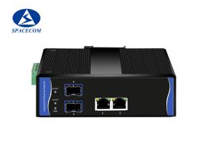 China Gigabit Industrial Switch 2x10/100/1000Base-T + 2x1000Base-X SFP wholesale