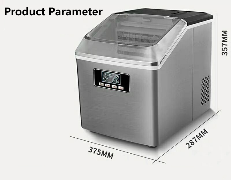 Commercial Home Cube Ice Making Machine 25kg Capacity 12kg Water Tank Capacity for Business Beverage