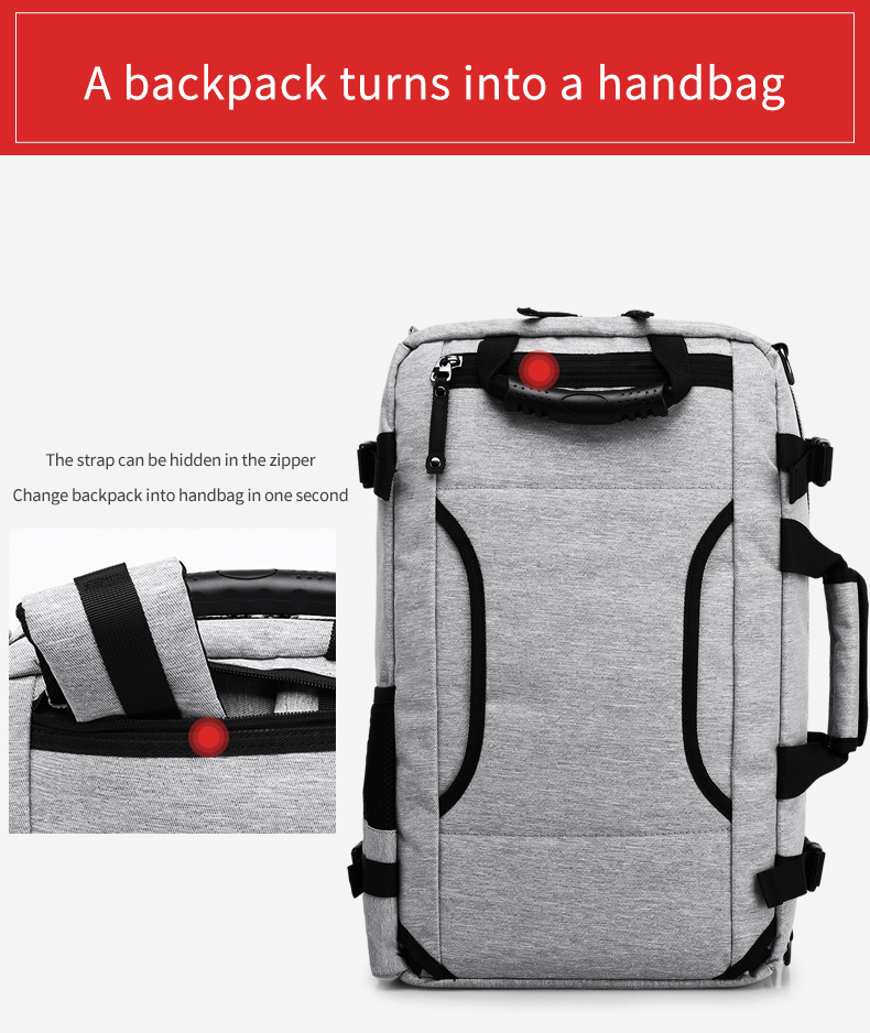 Brand new design custom logo multifunctional men business travel bag anti theft waterproof Laptop Backpack