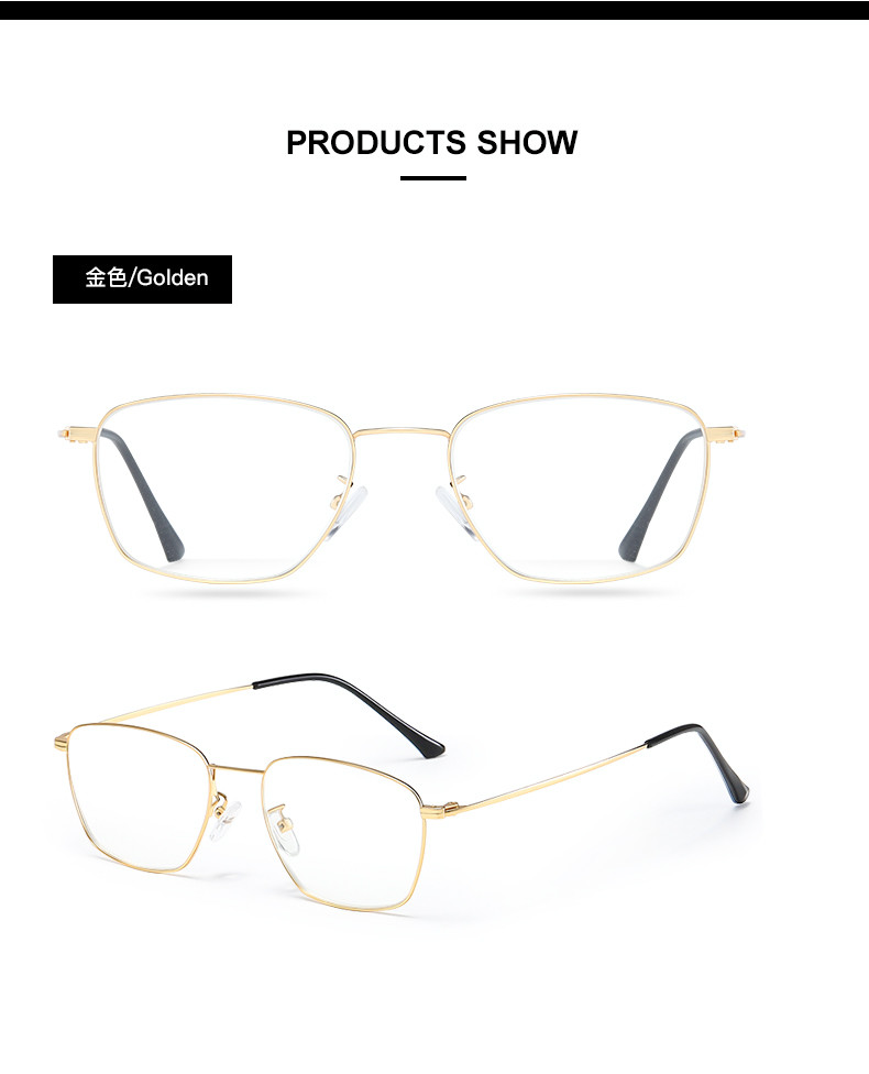 Metal Stainless Steel 140MM Men'S Reading Eyeglasses BSCI Designer Reading Glasses With Pouch