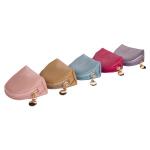 Multifunction Travel Jewelry Bag Easy To Carry , Retail Leather Jewelry Pouch