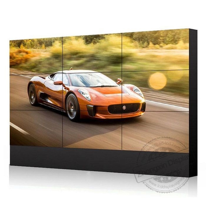 High Definition 46" 1.7mm bezel LCD DID Video wall 3x3 for Seamless Video Wall Panel Size