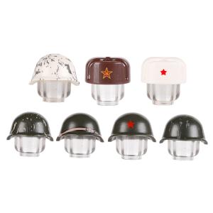 China WW2 military weapon protective gear soviet soldier helmet building block wholesale