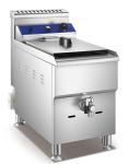LPG Fast Food Kitchen Equipment , 17L Countertop Propane Deep Fryer