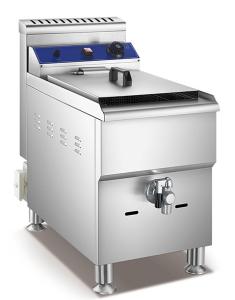 China LPG Fast Food Kitchen Equipment , 17L Countertop Propane Deep Fryer wholesale