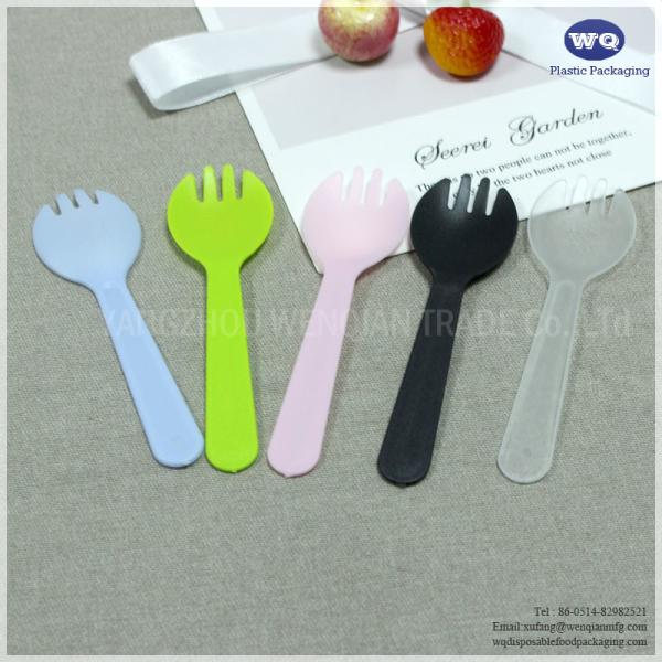 Colorful Disposable Cake Spork,Colorful Plastic Sporks For Birthday Wedding