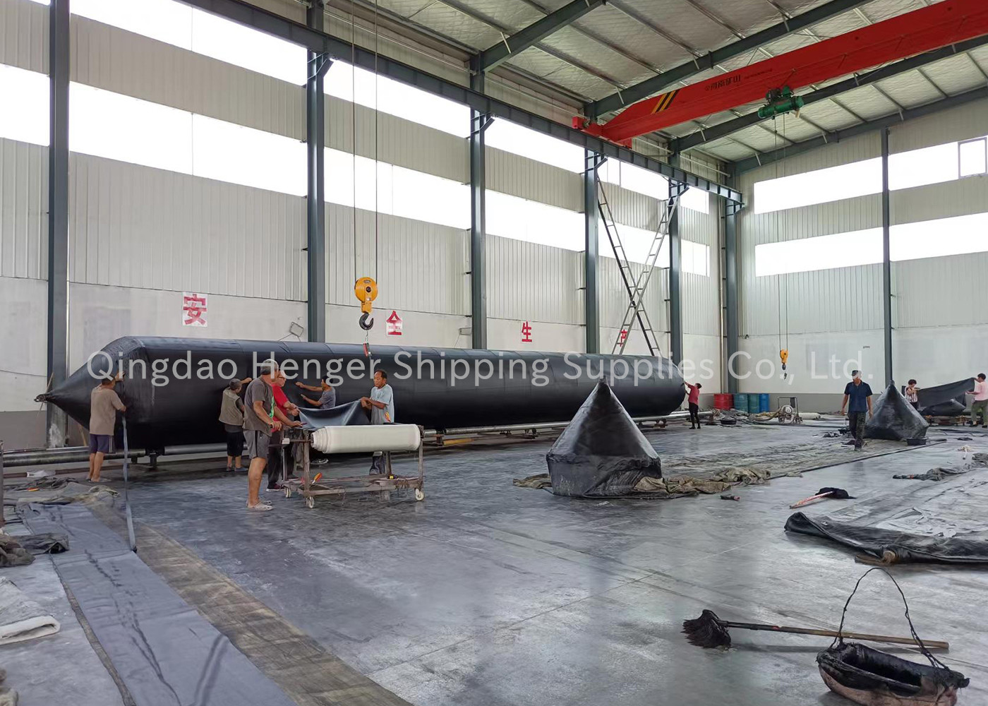 BV Certificate Inflatable Marine Airbags 1.5X24M For Ship Launching